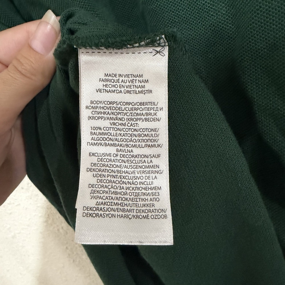 Polo Ralph Lauren Polo Custom Slim Fit Dark Green Polo Button Up Mens Size Large - Picture 8 of 8